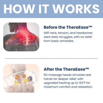 TheraEase™ - 5D Dyb nakke-og skuldermassage