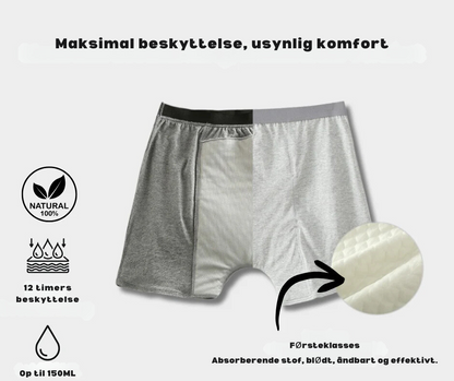 Absorbwear - 150ML stærkt absorberende boxershorts 1+1 Gratis